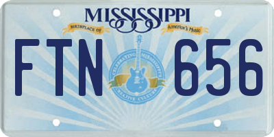 MS license plate FTN656