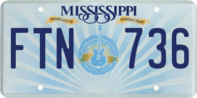 MS license plate FTN736