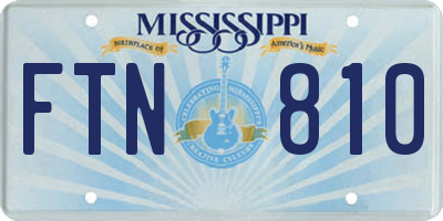 MS license plate FTN810