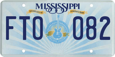 MS license plate FTO082