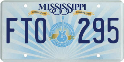 MS license plate FTO295