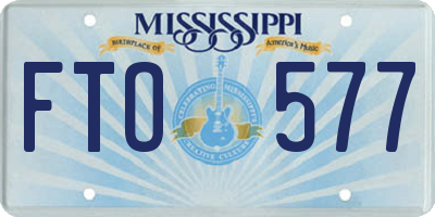 MS license plate FTO577