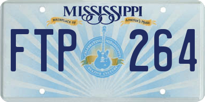 MS license plate FTP264