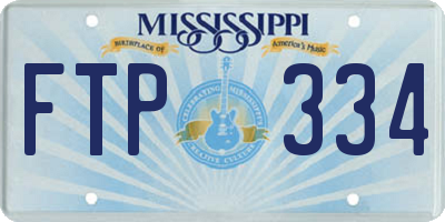 MS license plate FTP334