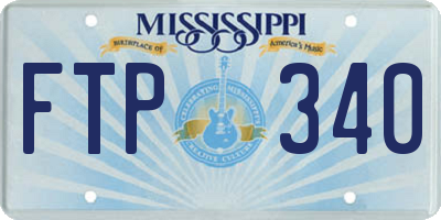 MS license plate FTP340