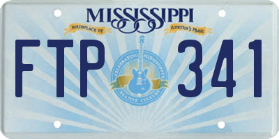 MS license plate FTP341
