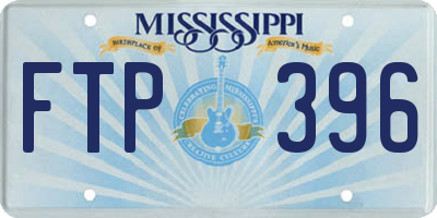MS license plate FTP396