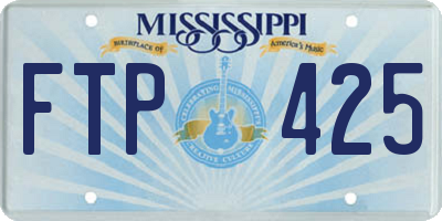 MS license plate FTP425