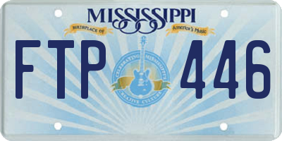 MS license plate FTP446