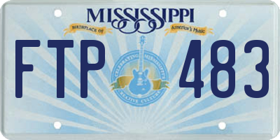 MS license plate FTP483