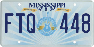 MS license plate FTQ448