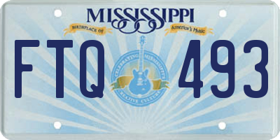 MS license plate FTQ493