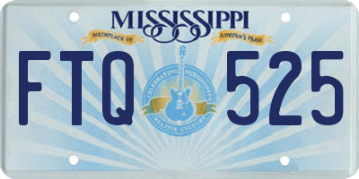 MS license plate FTQ525