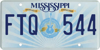 MS license plate FTQ544