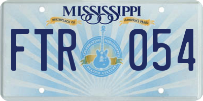 MS license plate FTR054
