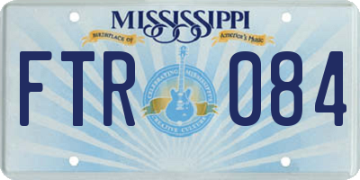 MS license plate FTR084