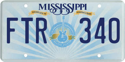 MS license plate FTR340