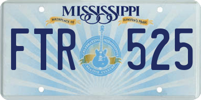 MS license plate FTR525
