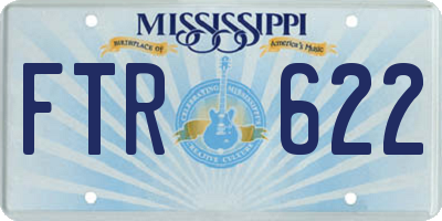 MS license plate FTR622