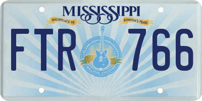 MS license plate FTR766