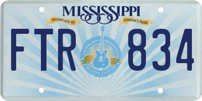 MS license plate FTR834