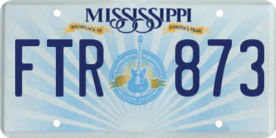 MS license plate FTR873