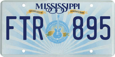 MS license plate FTR895