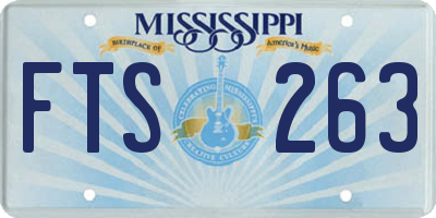 MS license plate FTS263