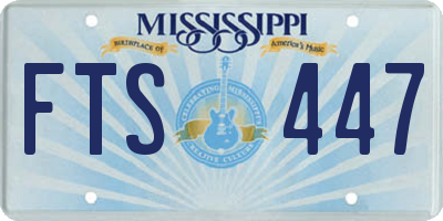 MS license plate FTS447