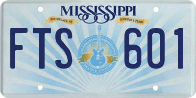 MS license plate FTS601