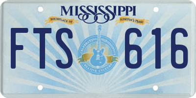 MS license plate FTS616