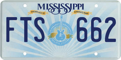 MS license plate FTS662