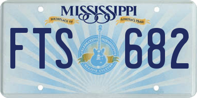 MS license plate FTS682