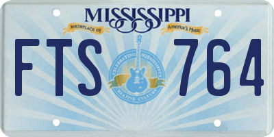 MS license plate FTS764
