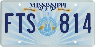 MS license plate FTS814