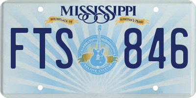 MS license plate FTS846