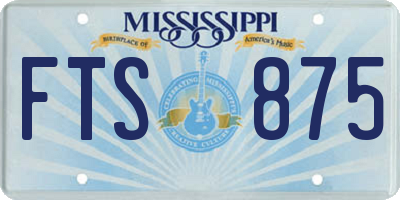MS license plate FTS875