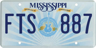 MS license plate FTS887