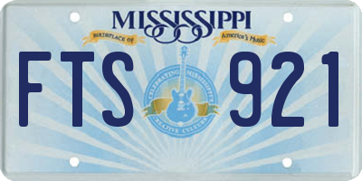 MS license plate FTS921