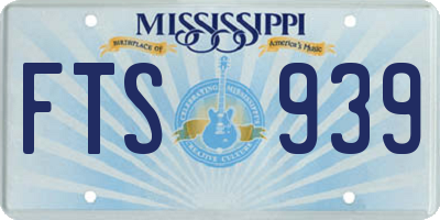 MS license plate FTS939