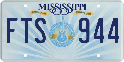 MS license plate FTS944