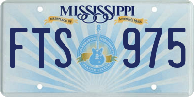 MS license plate FTS975