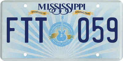 MS license plate FTT059