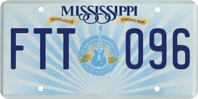 MS license plate FTT096