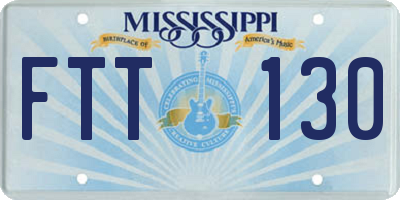 MS license plate FTT130