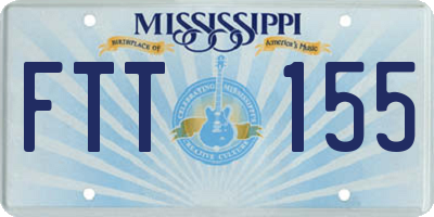 MS license plate FTT155