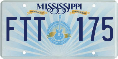 MS license plate FTT175