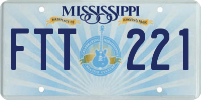 MS license plate FTT221