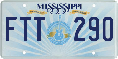MS license plate FTT290