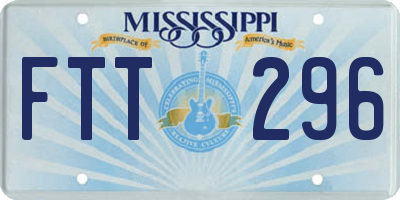 MS license plate FTT296
